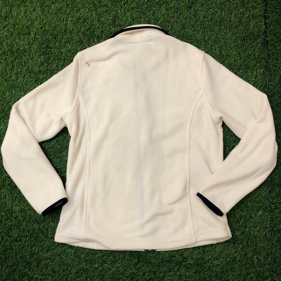 Women’s Cream Nautica Zip Up Fleece Jacket - Picture 2 of 5